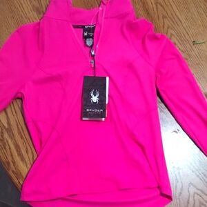Spyder Women's Hot Pink Zip-Up Hoodie